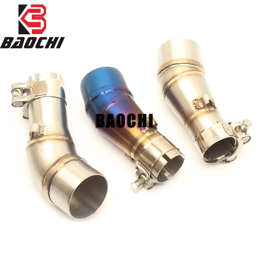 

Motorcycle Exhaust Connect Link Pipe Middle Tube Ship on Adapter Escape Muffler for Kawasaki Z250 Z250SL Ninja 300 250 300CC