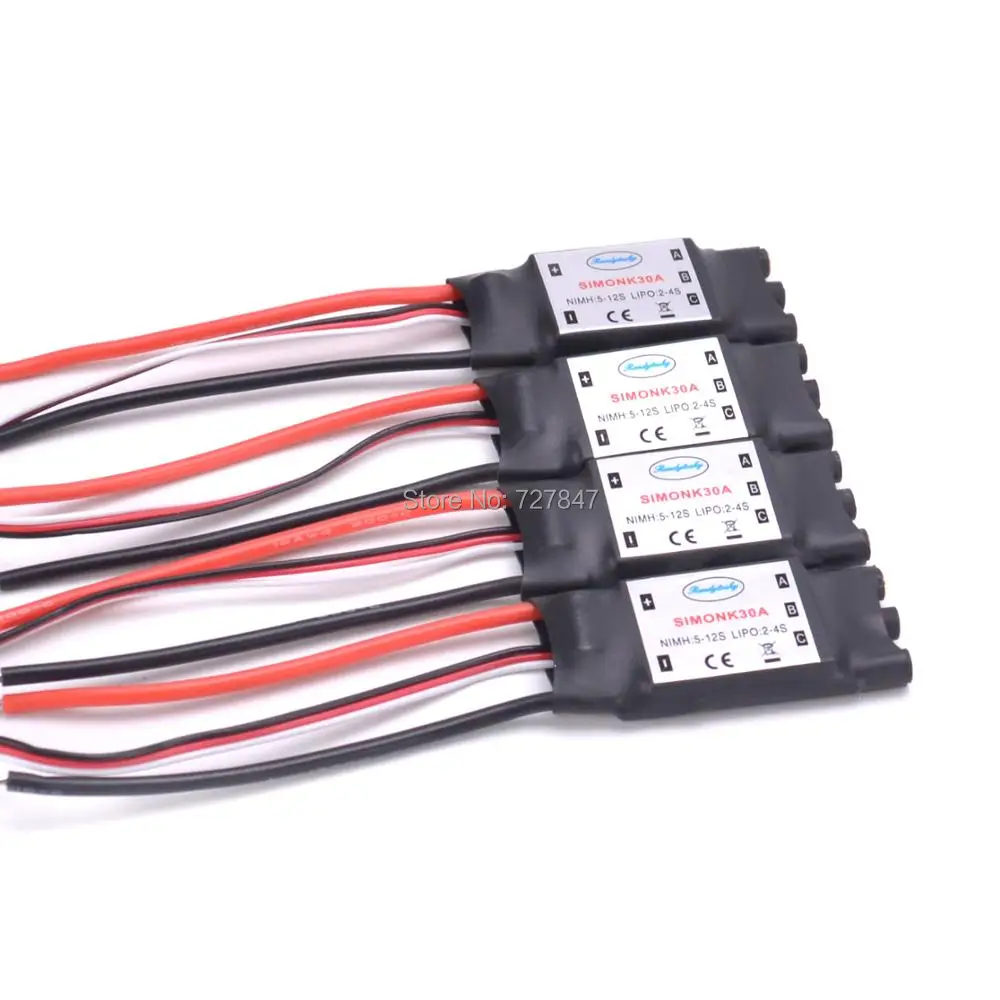 4X  2212 920KV CW CCW  Brushless Motor + 4 X 30A Simonk ESC with 3.5mm Connector for F330 F450 S500 F550 Multicopter