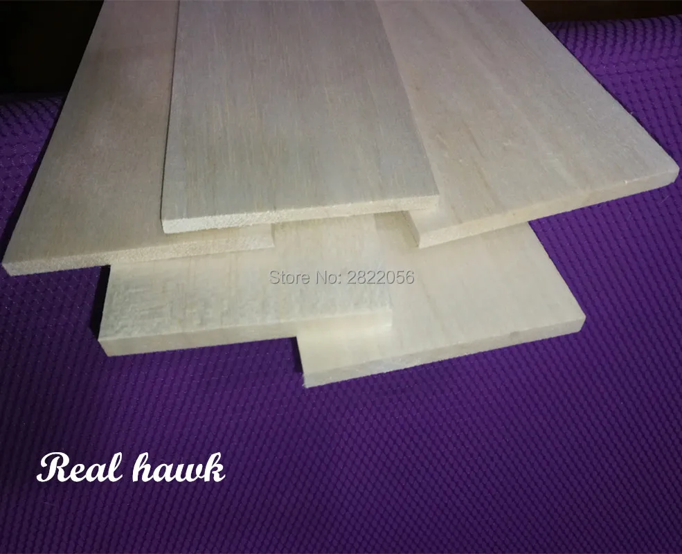 500x80x0.75/1/1.5/2/2.5/3/4/5mm AAA+ Model Balsa wood sheets for DIY RC model wooden plane boat material