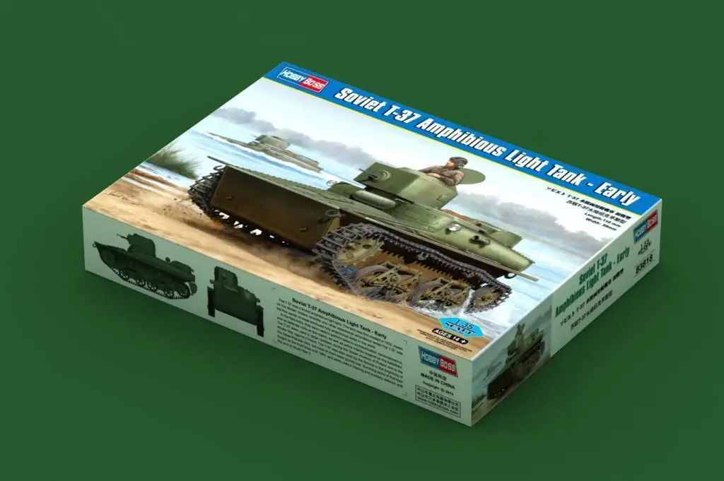 

Hobbyboss 1/35 83818 Soviet T-37 Amphibious Light Tank Early Model Kit