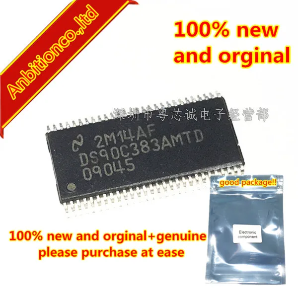 

10pcs 100% new and orginal DS90C383AMTD TSSOP-56 DS90C383 3.3V Programmable LVDS Transmitter 24-Bit Flat Panel Display (in stock