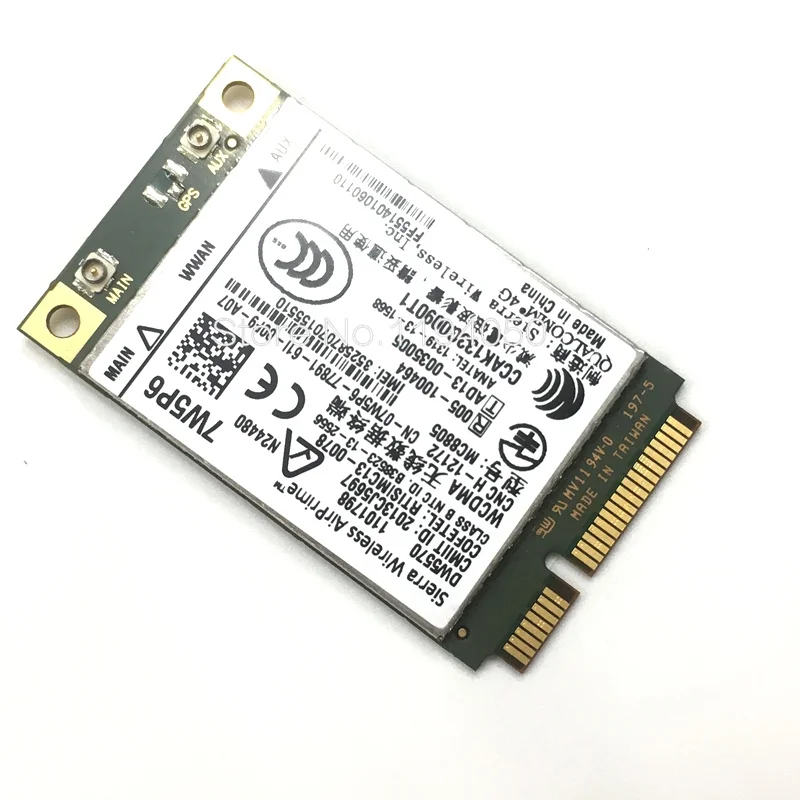 Carte technique pour Latitude, Qualcomm 4G, MC8805 Unlock, DW5570, 7W5P6, E5440, E6440, E6540, E7240, E7440, M4800, M6800