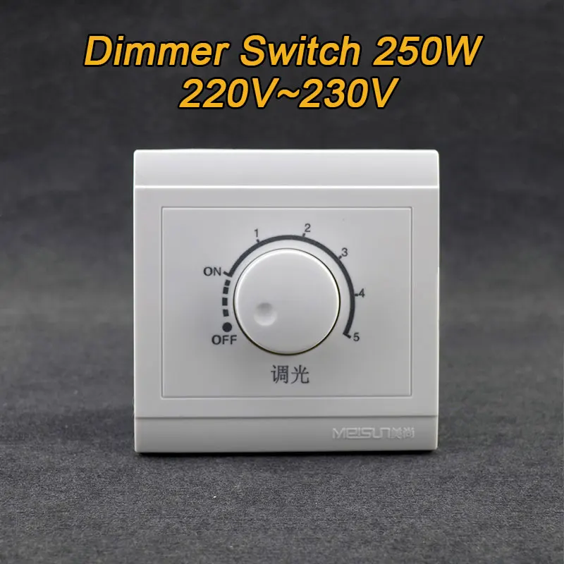 Dimmer LED 220v Max 250W 200-240V Dimmer luce Dimmer LED