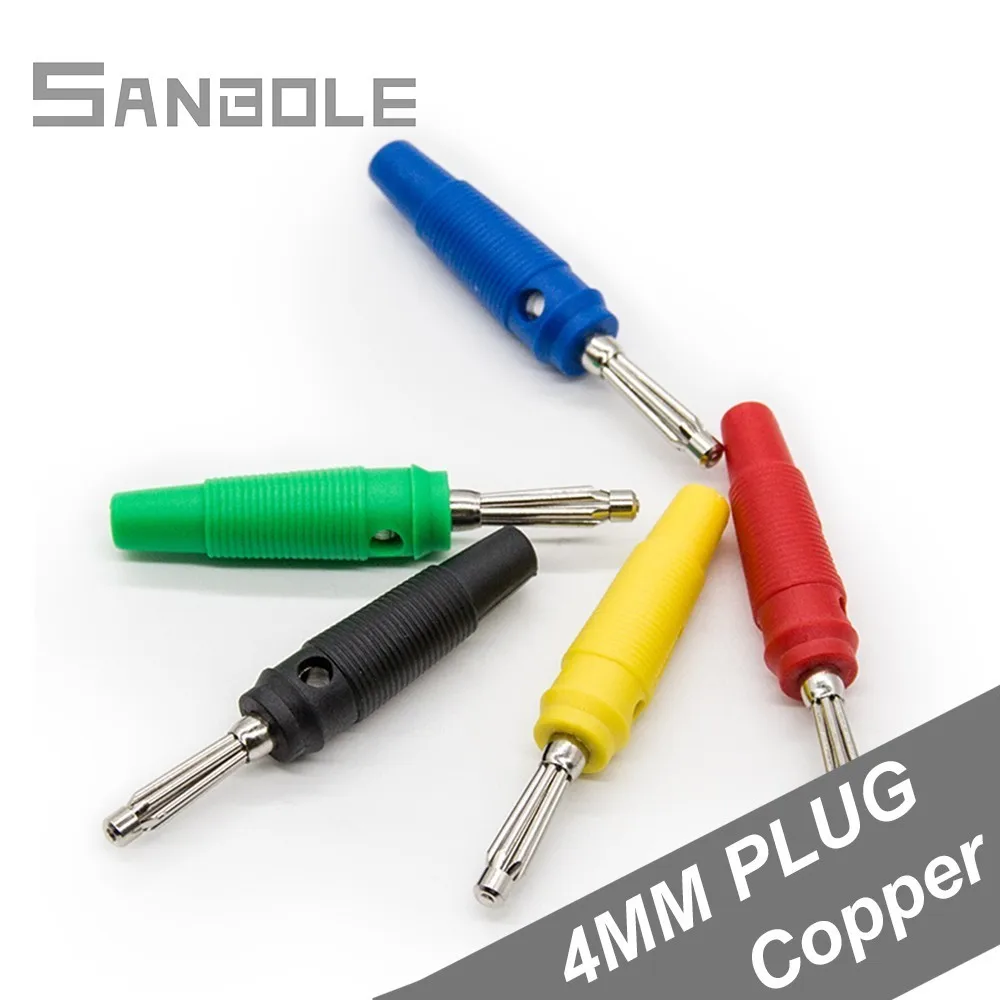 

4mm Banana Plug Pure Copper 20A Electrical Seven Needle Avoid Welding Red/Yellow/Blue/Green/Black (10PCS)