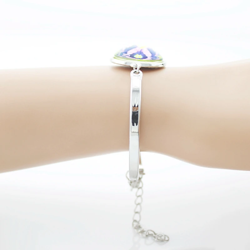 زودياك تسجيل أساور سحر الزجاج كابوشون الصلب سوار الإسورة العذراء الميزان العقرب 12 كوكبة مجوهرات هدية عيد ميلاد