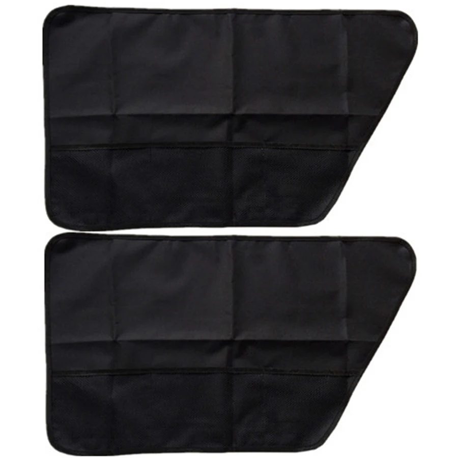 2PCS Borda Lateral Da Porta Traseira Anti-scratch/kick de Cão de Estimação Almofada de Proteção Saco De Armazenamento À Prova de Riscos