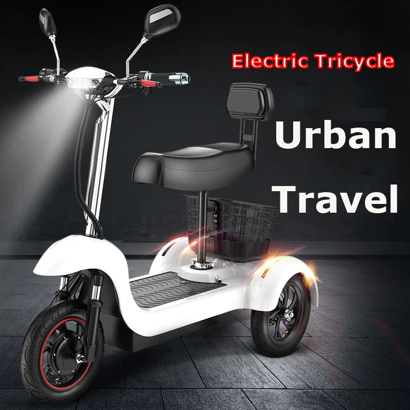 

Daibot Electric Tricycle Scooter Three Wheel Electric Scooters 12 inch 48V 500W Portable Electric Scooter Adults With Two Seat