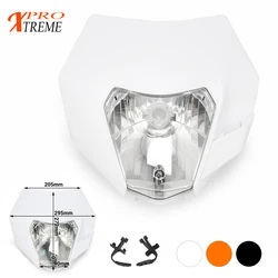 2016 New White Universal Headlights Headlamp For KTM EXC SXF SX XCF SMR Motocross Enduro Dirt Bike Supermoto