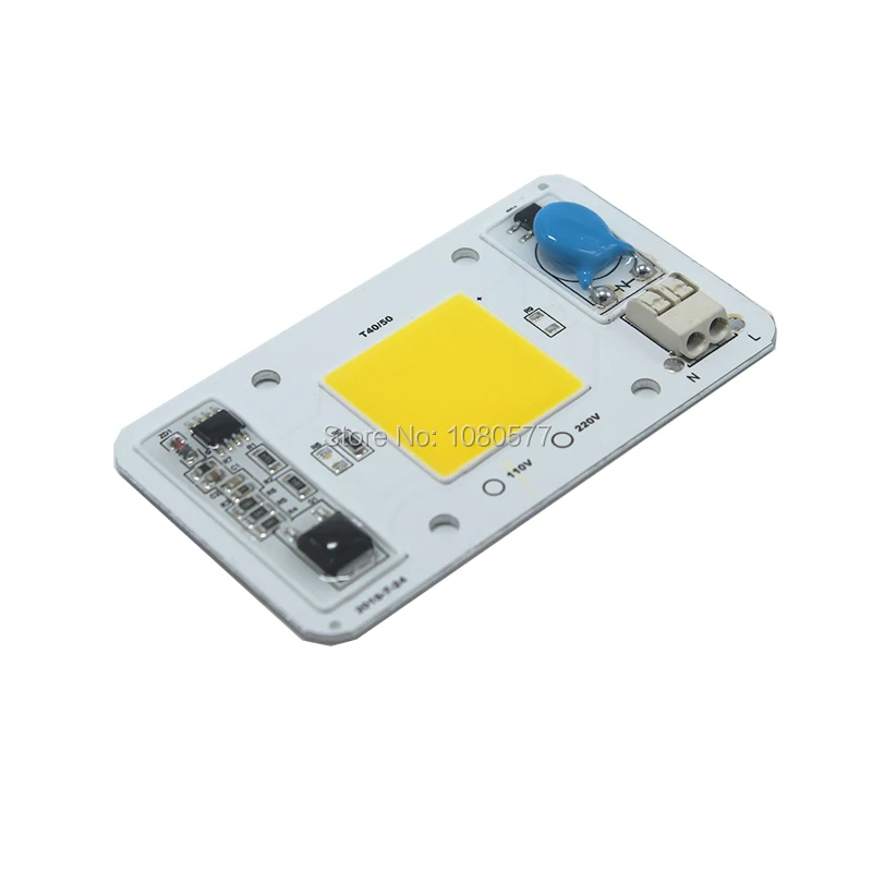 LED COB 50W AC 220V 110V di alta qualità non c\' è bisogno di Driver Smart IC proiettore LED fai da te faretto bianco caldo bianco rosso verde blu