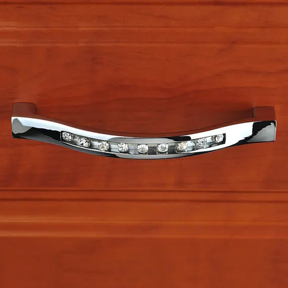 3.75\'\' 5\'\' 6.3\'\' Sparkly Glass Drawer Pull Handles / Silver Dresser Pulls Handles Crystal Cabinet Handles Knob For Furniture