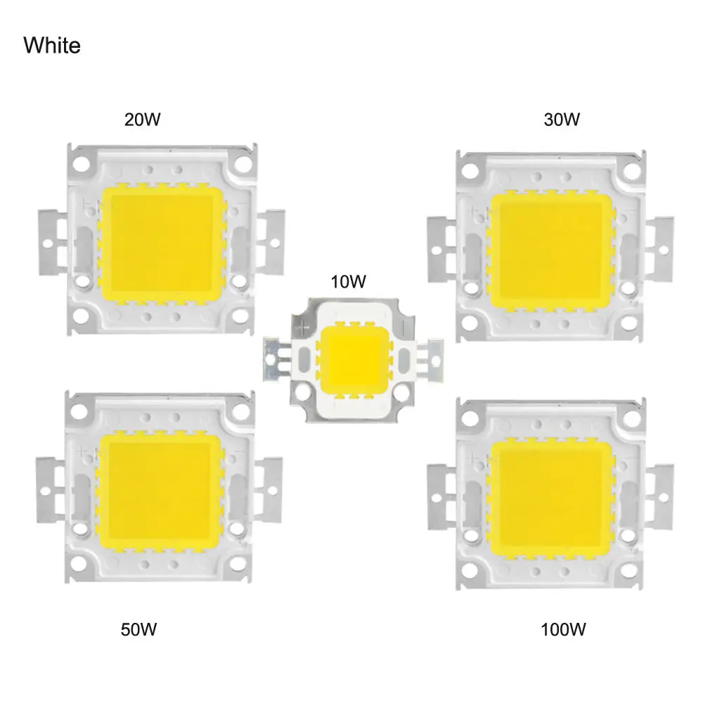 10W 20W 30W 50W 100W LED COB Lamp Chip High Power LED Diode Matrix Array 30V 220V LED Spotlight Bulb Floodlight Lampada