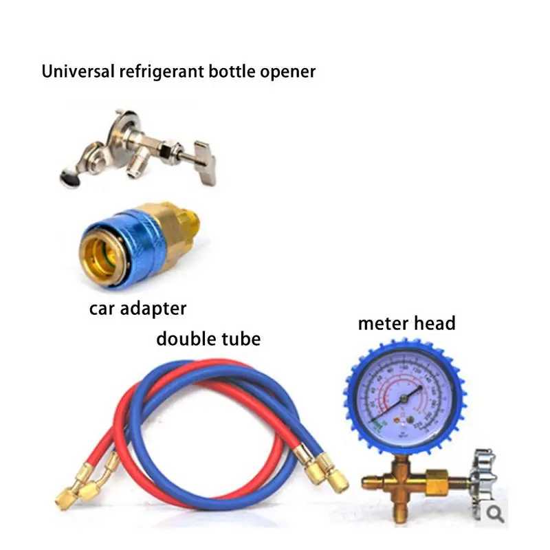 R22 R134A R410 R600 refrigerante per uso domestico aria condizionata fluoruro aggiunta Kit di strumenti Freon misuratore di Gas freddo comune