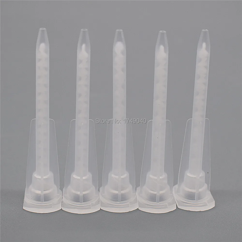 5 pc AB กาวผสมหลอด Dispenser Static Mixer Epoxy เรซิ่นกาวผสมชุดหัวฉีดสำหรับ AB กาวปืนกาวเครื่องมือ