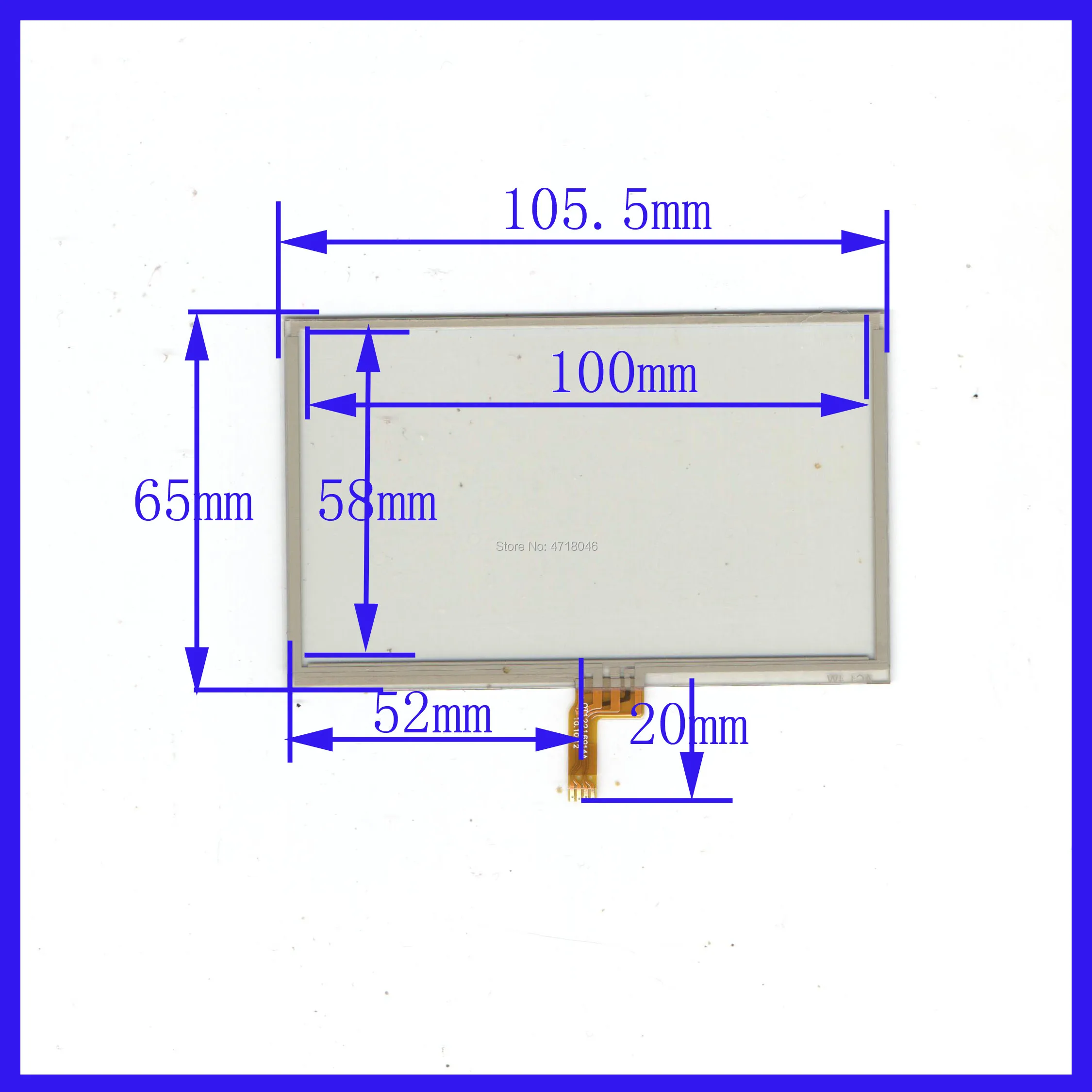 105*65mm  4lines resistance screen this is compatible blass suitable 105mm*65mm