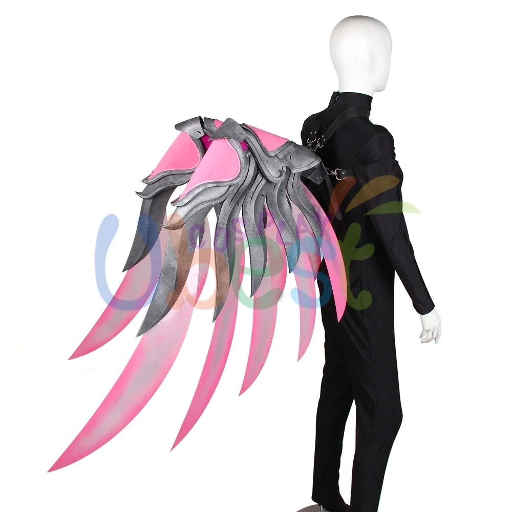 OW Pink Mercy Charity Skin Wings Cosplay Prop Version 1