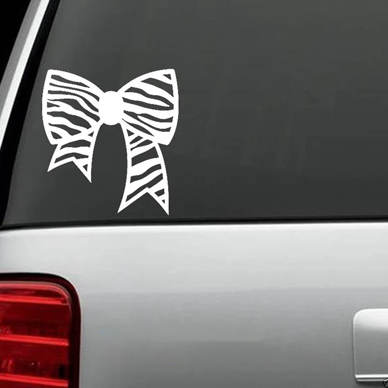 Zebra Bow Decal Sticker Hair Stylist For Window Mirror Scrapbooking Art Cute And Interesting Car Sticker