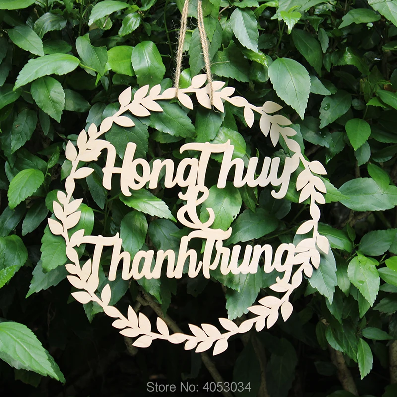 Personalized Wedding Sign Hoop Style Name Wooden decor,Reception Decor,wedding sign Hoop,Photo Prop Wall Sign For Bride & Groom