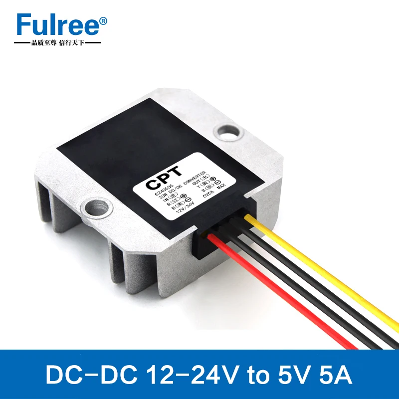 12V 24V to 5V 5A 25W 10A 50W DC-DC Step Down Buck Converter 12Vdc 24Vdc to 5Vdc 5AMP 10AMP Taxi Car Led Display Power Supply