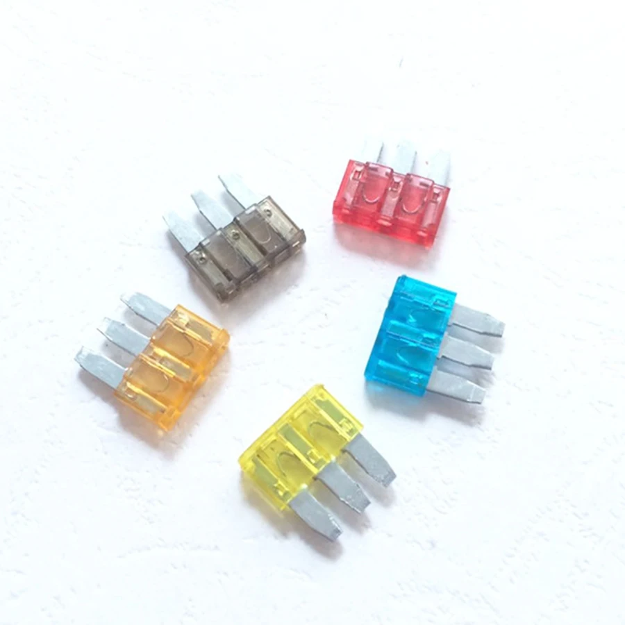 25 Pcs/lot Micro 3 Pins Fuse Automotive Car Fuse For Ford Focus Mondeo Dodge JEEP 5A 7.5A 10A 15A 20A