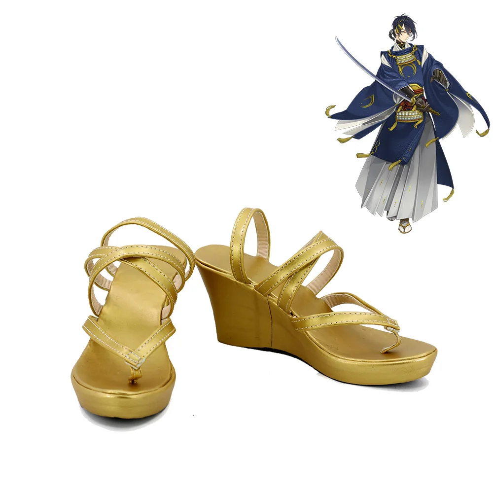 ONLINE Touken Ranbu Online Mikazuki Munechika Women Cosplay Shoes Customized Size