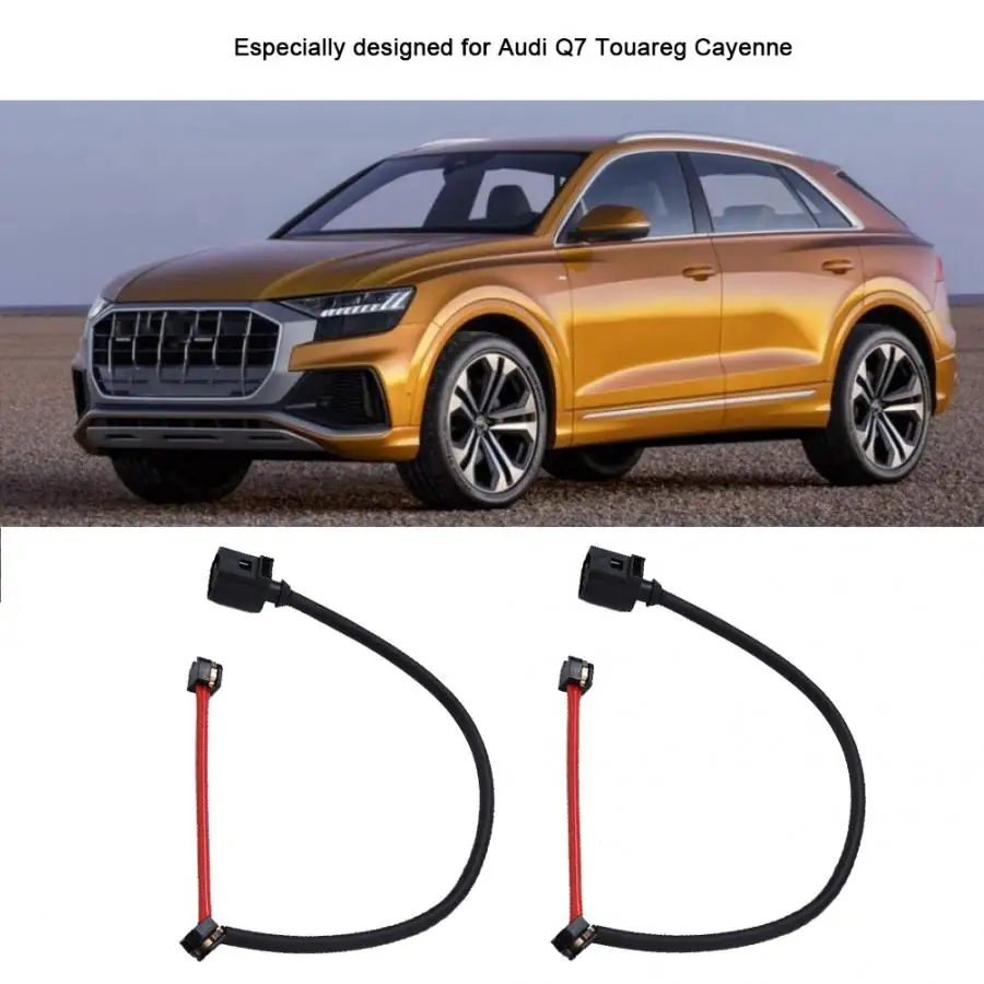 2Pcs Front Brake Pad Wear Sensor 7L0907637 for Audi Q7 Porsche VW Touareg Cable Good wear resistance New Arrivals