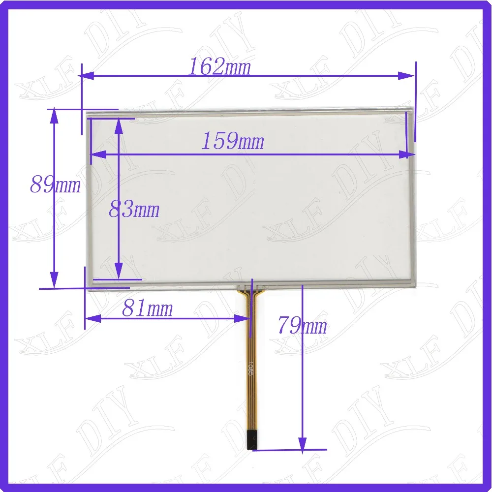 

ZhiYuSun 163mm*88mm 7.1inch 4-wire resistive touch panel for Car DVD, 163*88 this is compatible 162*89