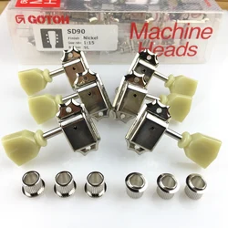 1Set Genuine GOTOH 3R-3L Vintage Deluxe Electric Guitar Machine Heads Tuners SD90 Tuning Pegs ( With packaging )