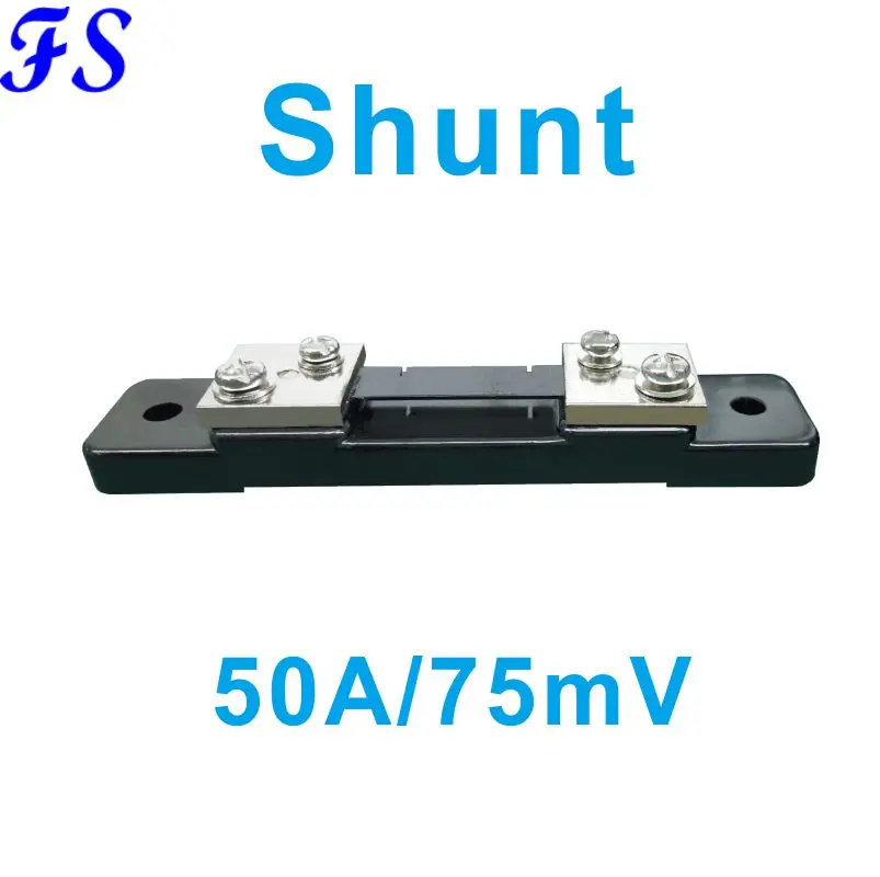 DC 50A 75mV Current Shunt Resistor Panel for Digital Amp Meter Analog Meter Ammeter 10A 20A 30A 100A 200A 300A 500A 1000A 75mV