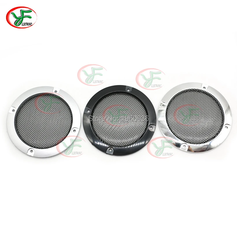 30pcs 3 inch Black /Chrome-plated silver Replacement Round Speaker Protective Mesh Net Cover Grille Circle Speaker Accessories