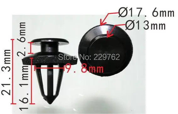 Shhworldsea 10PCS Trim Panel Retaining Clip Auto Plastic Fastener Clips For Fiat 46835626 71738386 For Peugeot 9345A1