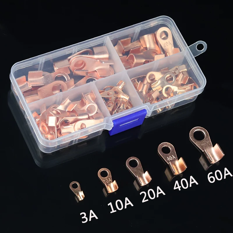 Copper Battery Cable Connector Terminal Open Lugs Wire Terminals Mayitr OT-3A OT-10A OT-20A OT-40A OT-60A