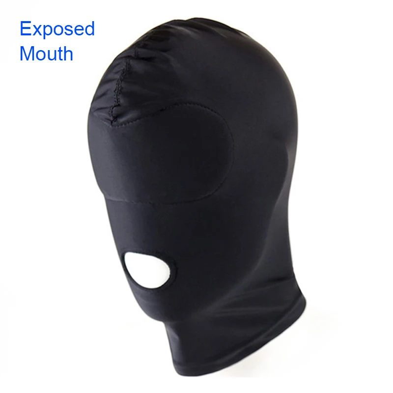 EXVOID Adult Games Sex Toys for Couples SM Bondage Soft Sexy Head Mask Sex Headgear Erotic Toys Black Slave Restraint Hood Mask