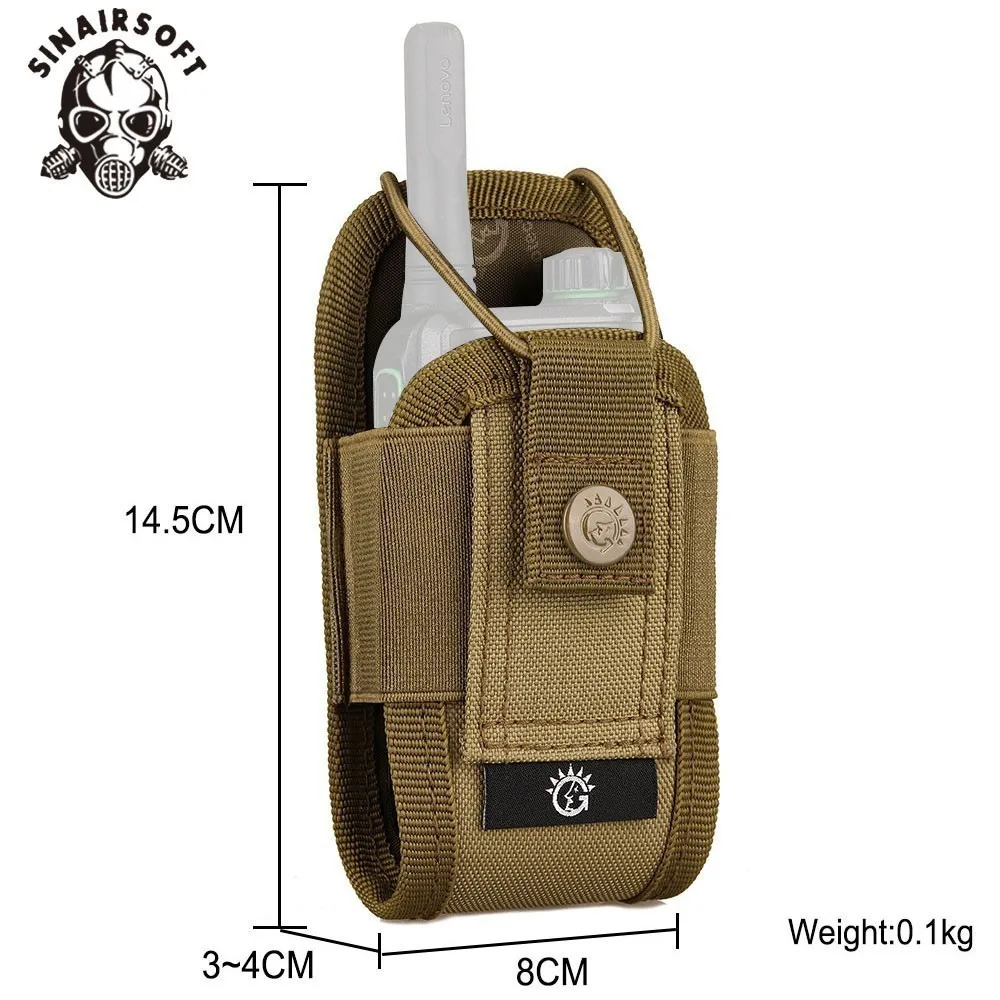 Tactical Walkie Talkie Bag A018 Multi-Function Camouflage Nylon  Waist Bag Civilian Molle EDC Pouch Outdoor Sports Bag