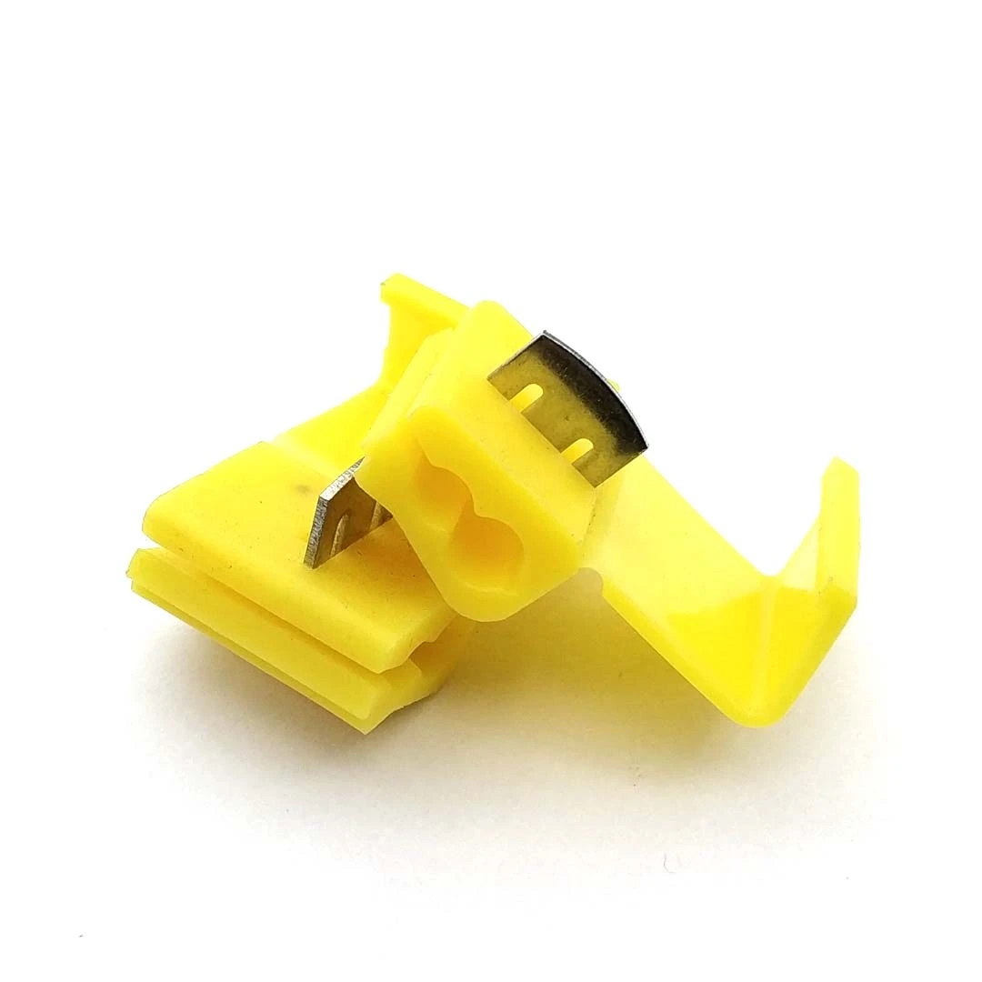 12-10 The Main Branch Fast No Broken Line Connector Wire Connecting Clamp Cable Connector Yellow