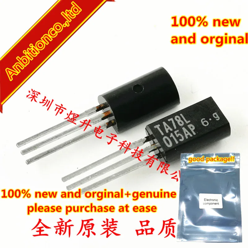 10pcs 100% new original TA78L015AP 15V THREE TERMINAL POSIVIVE REGULATORS TO-92L  in stock