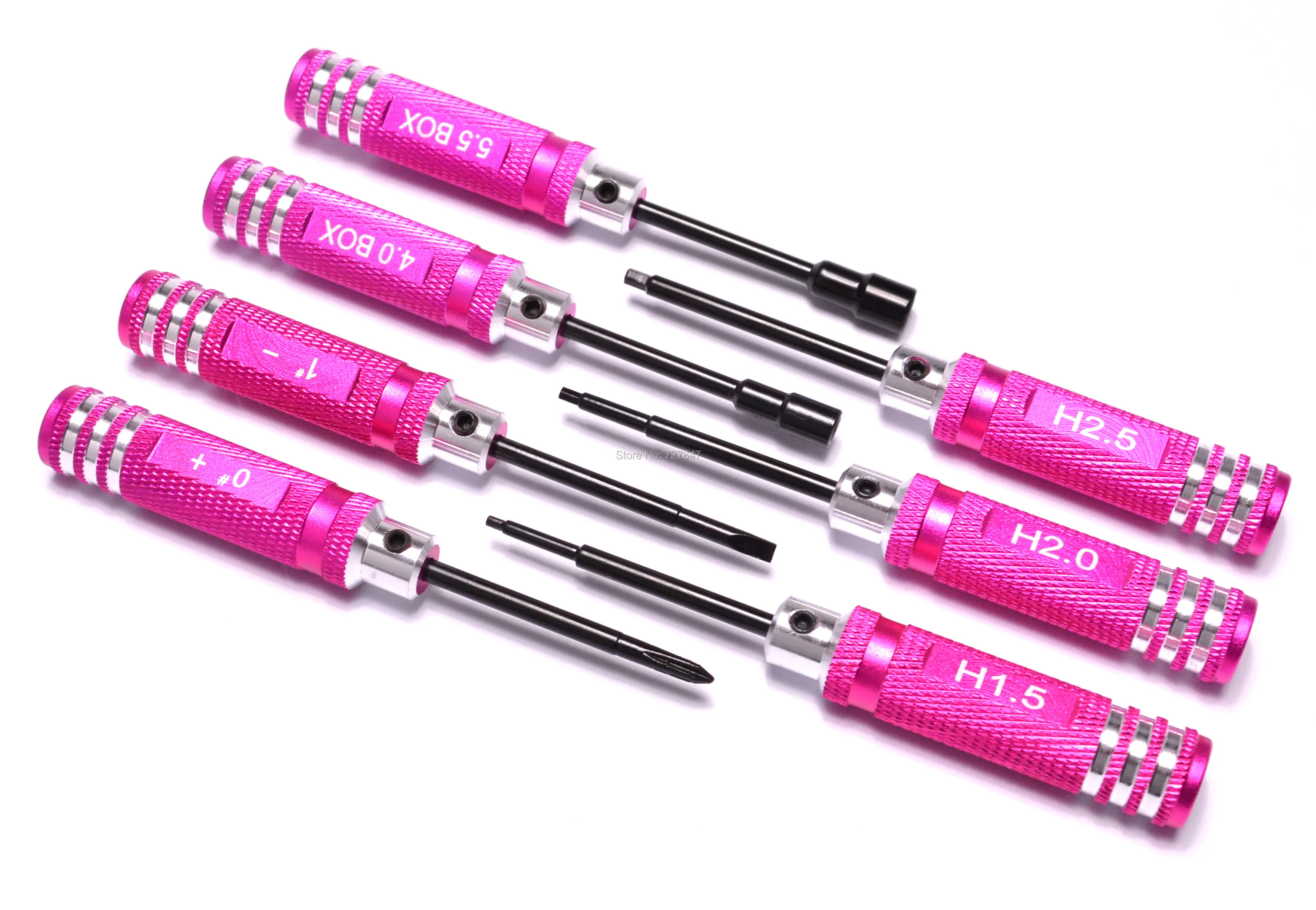 7pcs 0/1/1.5/2/2.5/4/5.5mm DIY Hexagonal Hex Screw Driver Tool Set Screwdriver For RC Models of Helicopters Aft Cars Helicopter