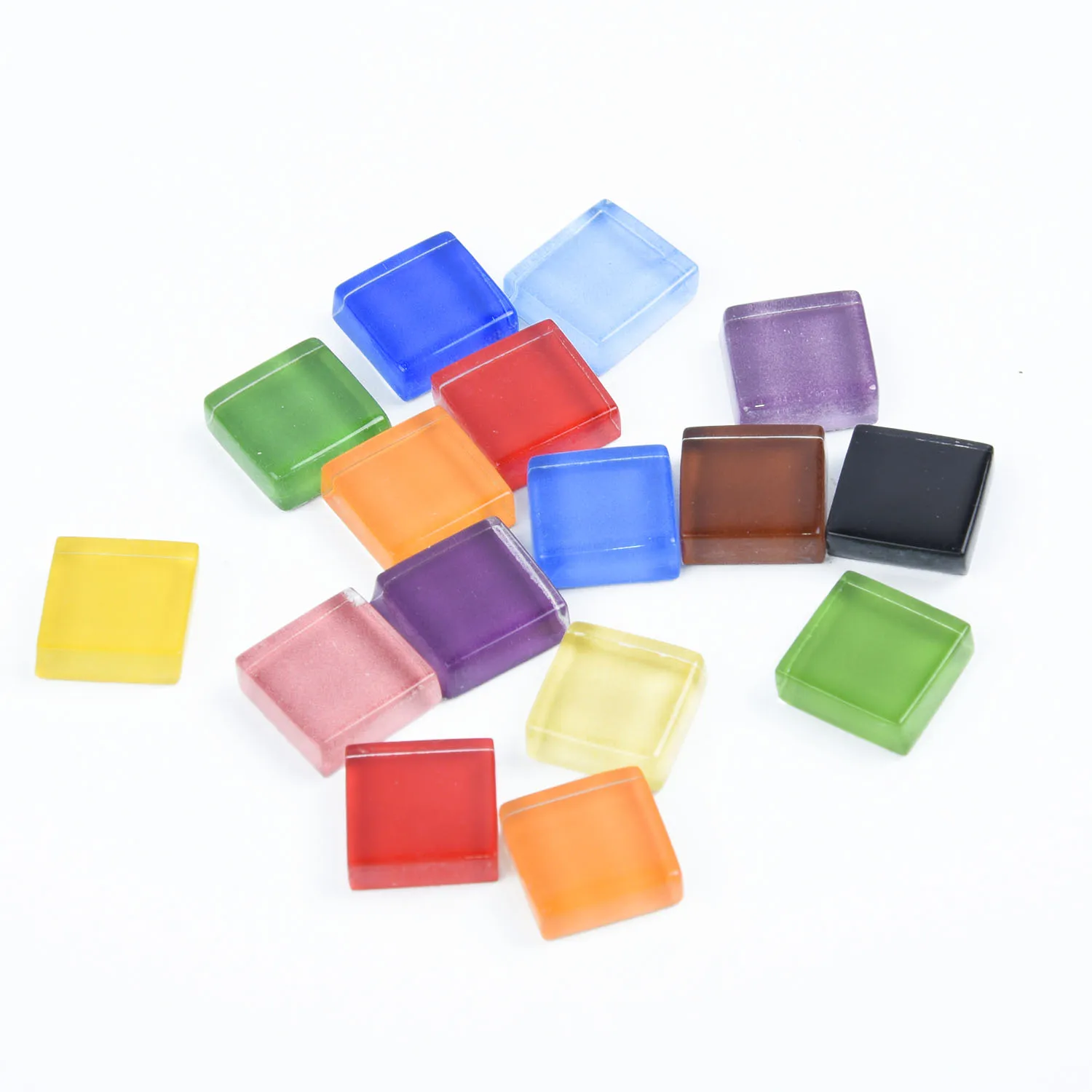 100g Multi Colors Square Clear Glass Mosaic Tile For DIY Crafts mosaico Making Puzzle Art Craft Mosaic Glass DIY Hand Tool