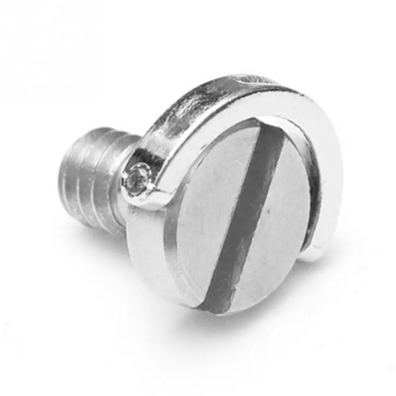 Tornillo de cámara 1/4 de 5 piezas para placa de liberación rápida, adaptador de anillo en D plegable de 1/4 pulgadas, trípode monopié, tornillo de cámara de placa de liberación rápida