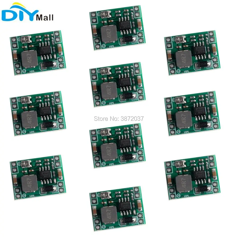 10pcs MP1584EN DC-DC 3A regolabile Step-down Buck modulo di potenza 4.5V-28V a 0.8V-20V
