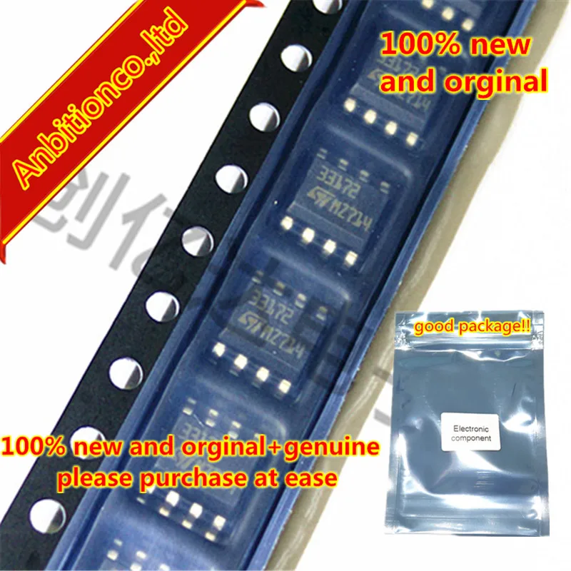 10pcs 100% new original MC33172DT silk-screen 33172 SOP-8 Low power dual bipolar operational amplifiers in stock