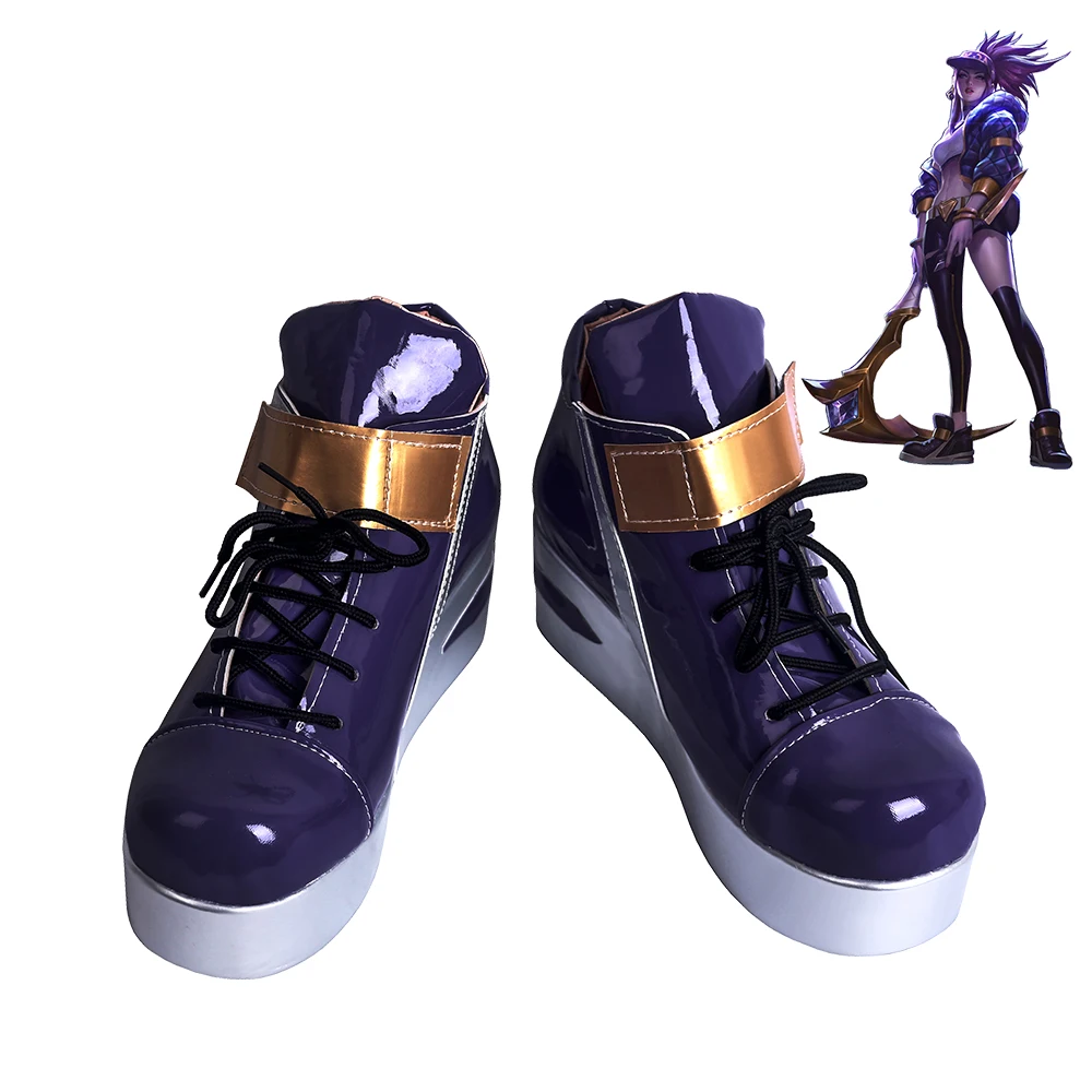 LOL KDA Evelynn Akali Kaisa Ahri Cosplay Shoes Women Boots