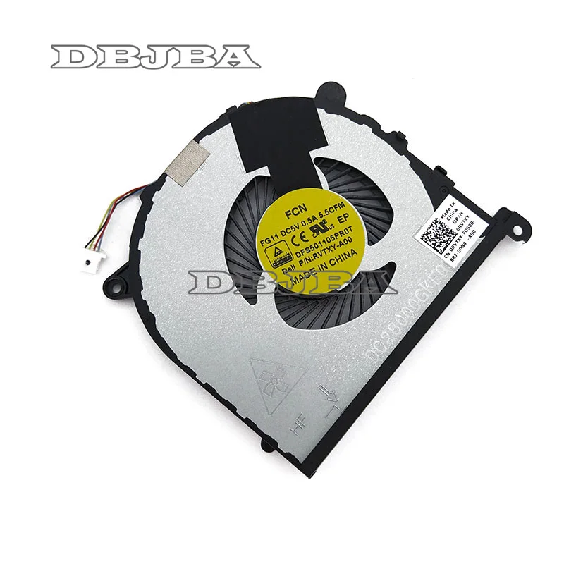 GPU Fan for Dell XPS 15 9550 Precision 5510 P/N 0RVTXY RVTXY DFS501105PR0T FG11