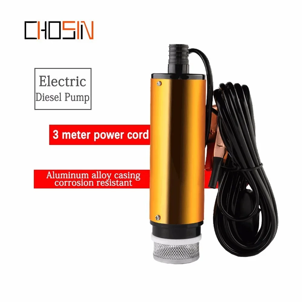 12V 24V DC electric submersible pump ,Aluminum alloy shell,12L/min,fuel transfer pump 12 V volt 24 for pumping diesel oil water