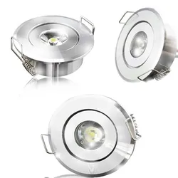 6pcs Mini LED Recessed Ceiling Lamp LED Downlight 3W DC12V Spot Light for Kitchen Bedroom Showcase Cupboard Wardrobe Night Light