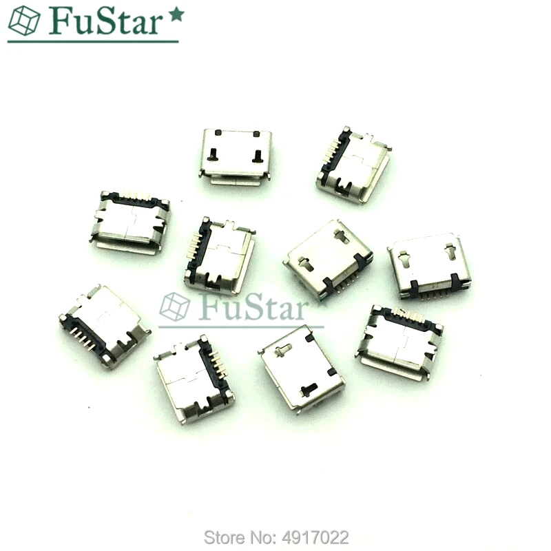 10pcs Micro USB MK5P 5pin Female Connector G19 Micro USB Charging Socket Straight