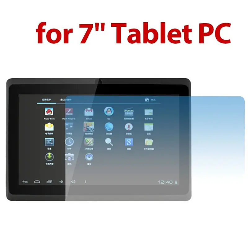 Protetores de tela Tablet para PC, MID, GPS, MP4 Tablet Screen Film, 7\