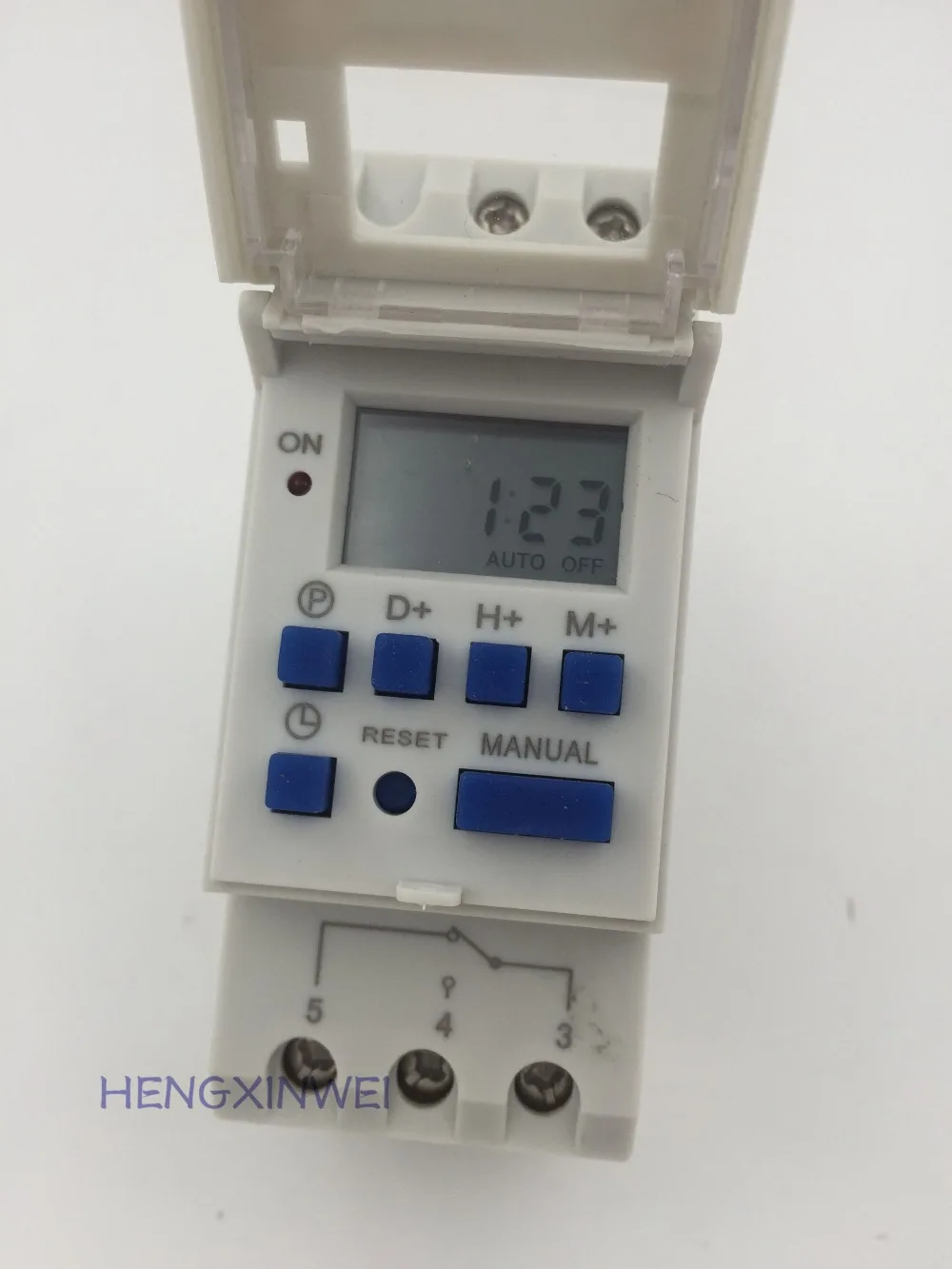 AHC15A Program Digital Timer Switch Din Rail Mounting THC15A Tp8a16 Microcomputer Time Relay Repeat Programs With 8 ON/OFF