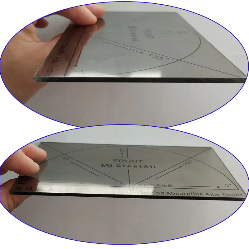 Imagem -05 - Polarizer Film Angle Testing Tools Tester para Telas Led e Lcd Novo