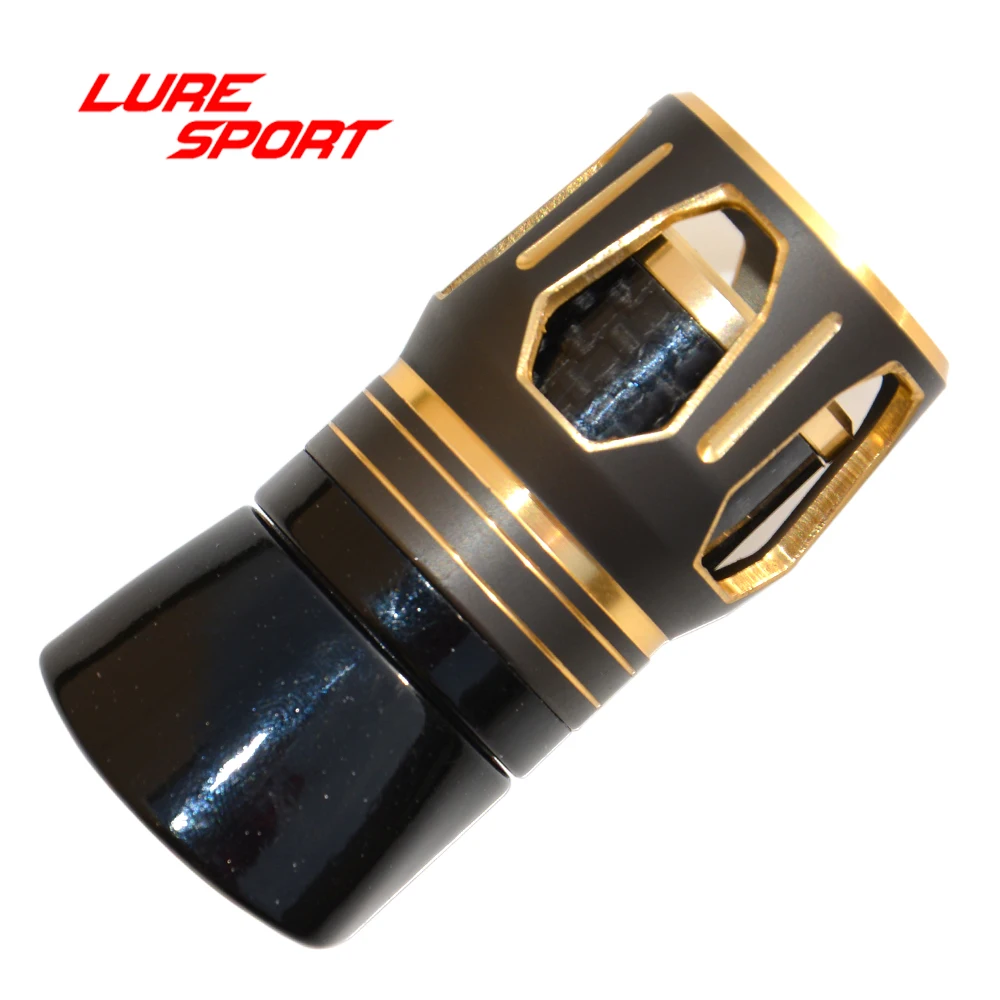 

LURESPORT 2pcs MK PK Nut octal window Aluminum Cap Carbon Tube Reel Seat part Rod Building Component DIY Accessory