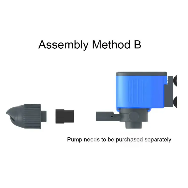 Wave Maker Rotary Pump Head Accessory Tool Free Disassembly Automatic Rotating and Wave Making for Aquarium Fish Tank Pond